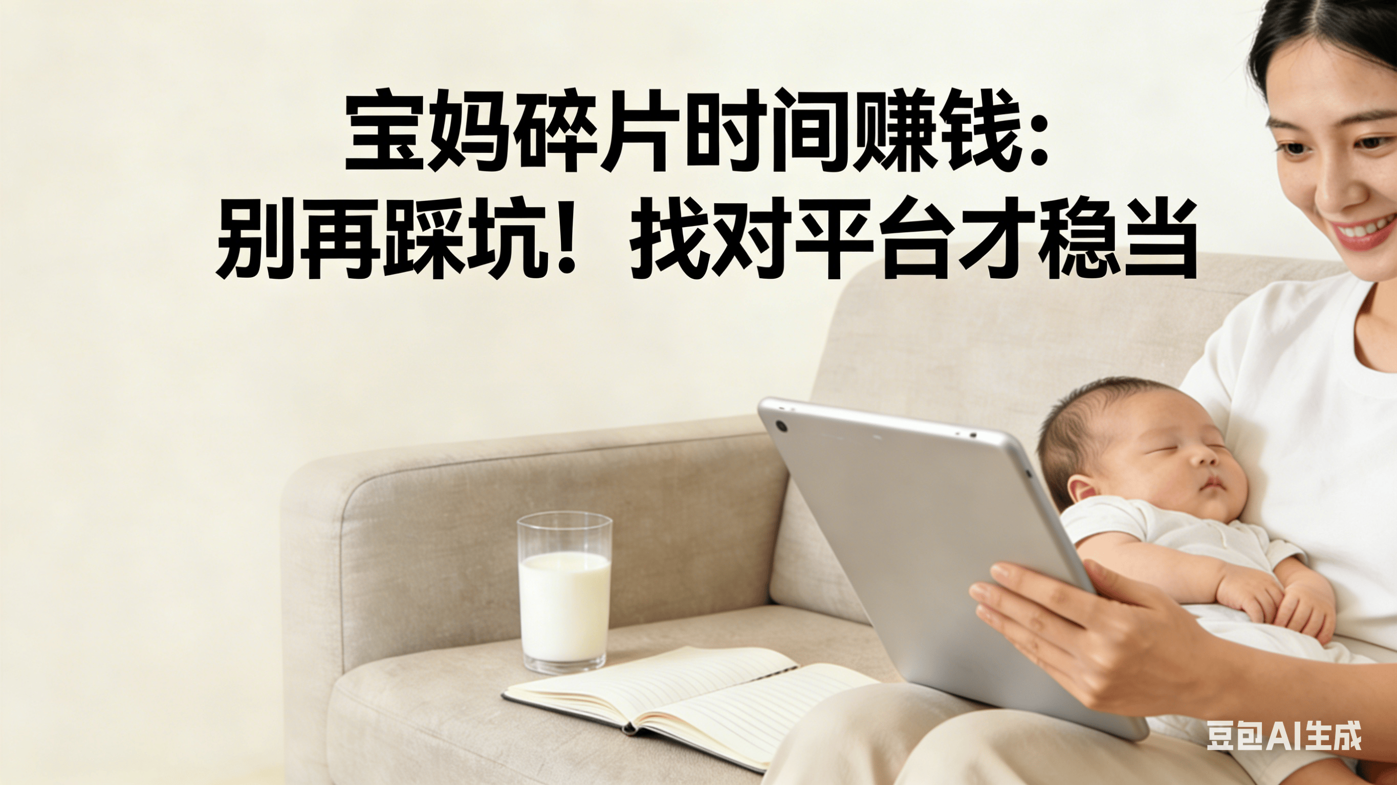 宝妈碎片时间赚钱:别再踩坑!找对平台才稳当
