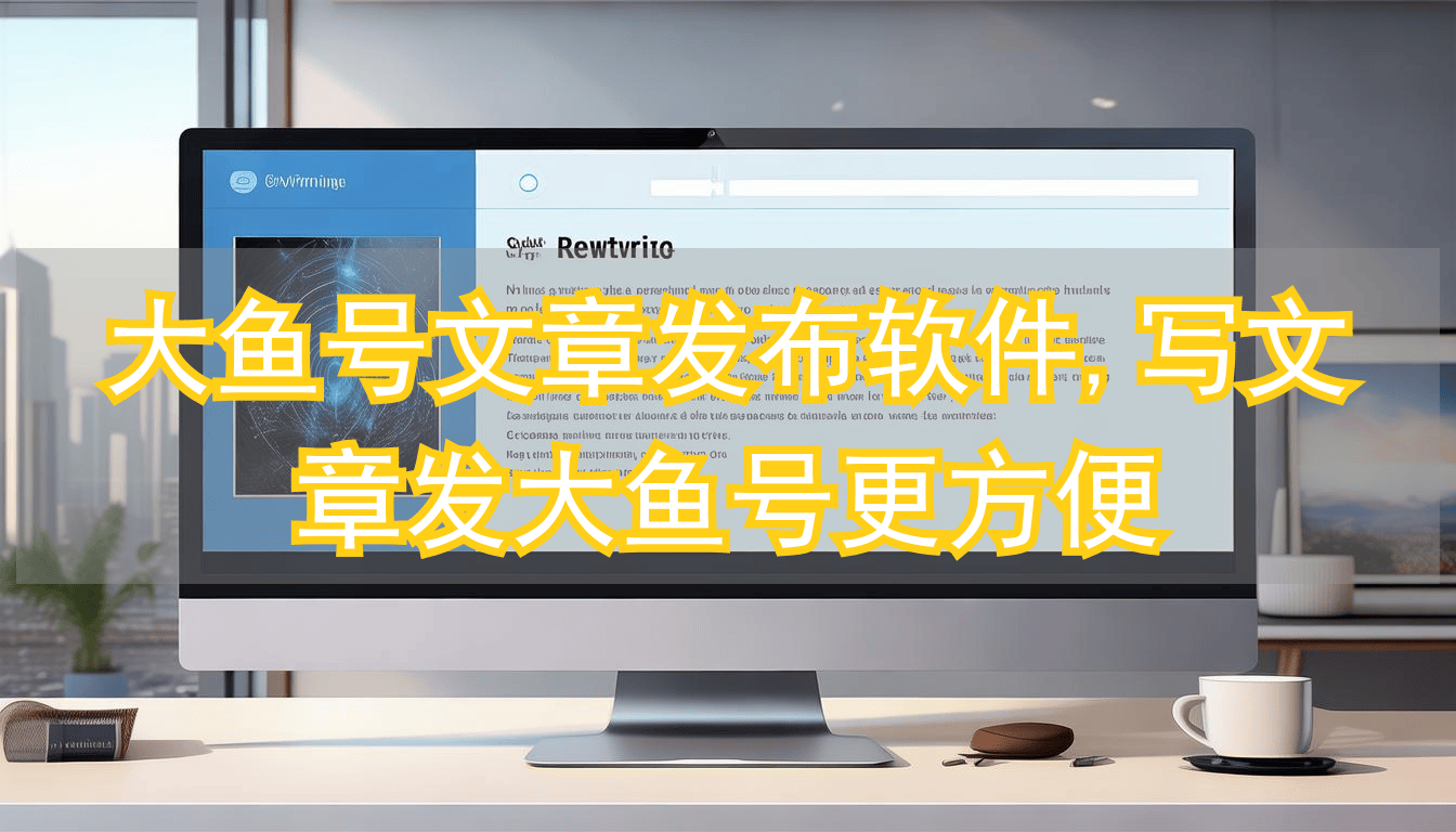 大鱼号文章发bu软件,写文章发大鱼号更方便